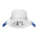OPPLE Chiara Įleidžiamas LED lubinis prožektorius 9W 675lm &Scaron;iltai balta 2700K TRIAC dimuojamas, baltas