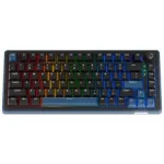 Ducky OK-M 75 mechaninė žaidimų klaviatūra, 75% i&scaron;dėstymas, kar&scaron;tai keičiami jungikliai, RGB, ANSI, KTT Wine Red jungikliai