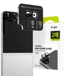 Ringke Camera Frame 2 rinkinys, skirtas Samsung Galaxy Z Flip 8 &ndash; juodas aliuminio lydinio objektyvo apsauga su 9H grūdintu stiklu