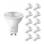 LEPRO GU10 LED lemputė 3,6W 345lm 6500K dienos &scaron;viesos balta, 38&deg; spindulio kampas, 10 vnt. pakuotė
