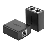 UGREEN RJ45 Splitter Adapter 2 vnt. (juoda) - Ethernet tinklo skirstytuvas, 1x RJ45 ki&scaron;tukas į 2x RJ45 lizdus, 100Mbps, Cat5/Cat5e/Cat6 suderinamas, pasyvus, Plug & Play