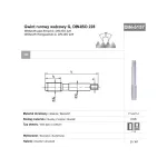 HSS rankinis sriegtuvas G 1/2 DIN 5157D vamzdžių sriegimui