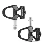 ROCKBROS RD9 anglies pluo&scaron;to ir titano lydinio SPD-SL plento pedalai - juodi
