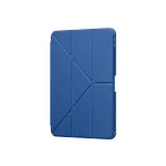 AMAZINGTHING Titan Pro iPad A16 11 colių dėklas su 720&deg; besisukančiu stovu ir laikikliu ra&scaron;ikliui - mėlynas
