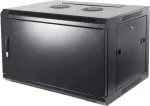 DSIT DS6406M 6U sieninis serverių spintos su metalinėmis durimis, 600x450x367 mm, juoda