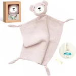 Momcozy Cotton Cuddly Bear mink&scaron;tas žaislas kūdikiams, rožinė