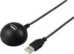Renkforce USB 2.0 prailginimo kabelis USB-A male į USB-A female 1,5 m juodas doking stotelei RF-5720418