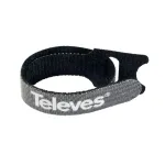 Televes KBL kibiosios juostos kabelių ri&scaron;imui, 10 vnt. paketas, juodos, 15 mm x 250 mm 200102