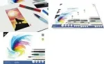 Kangaro K-5304 akvarelinio popieriaus blokas DIN A2, 12 lapų, 300 gsm, kreminės spalvos, klijuotas i&scaron; trijų pusių
