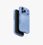 UNIQ Clario Magclick įkrovimo dėklas iPhone 18 Pro / 17 Pro, mėlynas