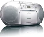 Lenco SCD-420 ne&scaron;iojamas CD radijas (boombox), sidabro spalvos