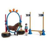 Schleich FARM WORLD Ponių vikrumo lenktynių rinkinys 42482