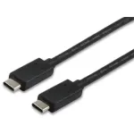 Equip USB 2.0 Type C laidas, 1 m, USB C, USB C, USB 2.0, Ki&scaron;tukas/Ki&scaron;tukas, Juodas