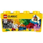 LEGO 10696 Classic Medium Kūrybinė Plytų Dėžutė &ndash; 484 Spalvingos Plytos, Langas, Ratai, Idėjų Pradžiai