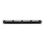 Patch panel RACK 24 prievadų, kat.6 UTP