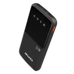 Awei PowerBank P10K 10000 mAh 22,5 W Juoda/Juoda