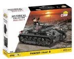 Konstrukcinis rinkinys Cobi Panzer I Ausf. B &ndash; 654 detalės, detalaus tanko modelio rinkinys