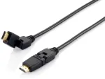 Equip Swivel HDMI 2.0 kabelis, 3 m, sukamas ki&scaron;tukas