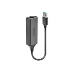 Lindy USB 3.0 Gigabit Ethernet keitiklis, laidinis, USB, Ethernet, 5000 Mbit/s, sidabrinis