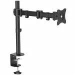 StarTech.com stalinis monitoriaus laikiklis iki 34 colių (8 kg) VESA ekranams - &scaron;arnyrinis stulpinis vieno monitoriaus laikiklis - ergonomi&scaron;kas reguliuojamo auk&scaron;čio monitoriaus laikiklis - spaustuvas/angai