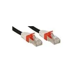 Lindy Cat.6A S/FTP PIMF Premium 1,0 m tinklo kabelis juodas 1 m