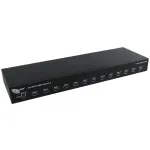 USB &scaron;akotuvas ALLNET ALL-RM-19-USB3-HUB-13-A &mdash; 13 prievadų USB 3.0 &scaron;akotuvas montavimui į stelažą, 48,30 cm