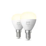 Philips Hue White E14 Luster LED lemputė, P45, 5,7 W, 470 lm (2 vnt.)