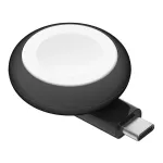Belkin BoostCharge ne&scaron;iojama belaidė USB-C įkrovimo pagalvėlė Apple Watch, juoda (WIZ022glBK-B1)