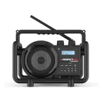 Perfectpro DABBOX Statybinis radijas DAB+ FM AUX Bluetooth atsparus smūgiams