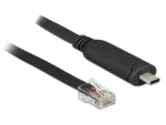 DeLock 63912 USB-C į RS-232 nuoseklusis adapteris, 1x RS-232, juodas