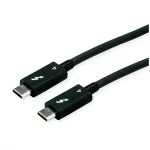 USB laidas ROLINE 11.02.9043 0,5 m USB 3.2 Gen 1 USB-C juodas