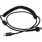 Datalogic USB kabelis - USB - IP67 - 2,4 m - suvyniotas - PowerScan PD9630-DC, PD9630-HP, PD9630-SR, PM9600