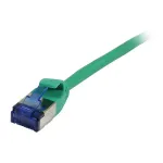 Synergy 21 Patch Laidas RJ45, CAT6A 500MHz, 0,25m, Žalias, U/FTP, plonas apvalus d=3,8mm, TPE (Superflex), AWG32