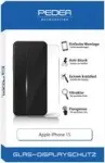 PEDEA apsauginis stikliukas, skirtas Apple iPhone 15 (50170098)