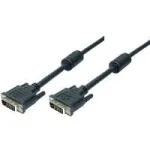 DVI-D 24+1 Kabel, Dual Link, 1,8 m, Stecker - Stecker mit 2 Ferritkernen f&uuml;r leistungsf&auml;hige Abschirmung (11004561)