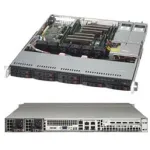 Super Micro Supermicro SC113M FAC2-R804CB - 1U stovo korpusas - ATX - SATA/SAS - kar&scaron;tai keičiamas - 800 W - juodas (CSE-113MFAC2-R804CB)