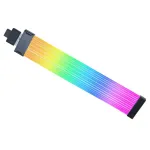 GPU kabelis Lian Li Strimer Wireless 12V 2x6-pin PW16-121W &ndash; belaidis RGB PCIe maitinimo ilgintuvas