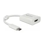 Vaizdo kabelio adapteris DeLOCK 63937 USB Type-C į HDMI 0,1 m Baltas