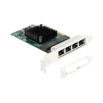 DeLOCK PCI Express x4 kortelė 4 x RJ45 Gigabit LAN BCM Pilka