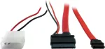 Inter-Tech SATA adapteris - Slimline SATA į vidinį maitinimo &scaron;altinį, 4 kontaktų, SATA - 15cm - Raudonas (88885323)
