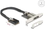 Tinklo adapteris DELOCK Mini PCIe I/O 95281 su 2&times; SFP Gigabit LAN