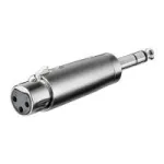 Wentronic Goobay XLR adapteris - XLR lizdas (3 kontaktų) > ki&scaron;tukas Jack 6,35 mm (4 kontaktų, stereo) (27514)
