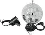 Mirror Ball rinkinys EUROLITE LED Spot 200 mm &ndash; veidrodinis rutulys su LED prožektoriumi