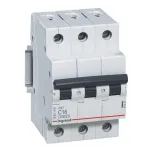 Legrand RX3 automatinis jungiklis Miniatiūrinis automatinis jungiklis C charakteristika 3 polių 16 A 6 kA