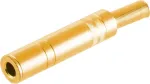 Stereofoninis 6,3 mm TRS ki&scaron;tukas ShiverPeaks 50400-G metalinis, auksuotas