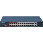 Hikvision Value Series 24 prievadų Fast Ethernet nevaldomas POE jungiklis
