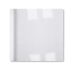 GBC LinenWeave terminiai vir&scaron;eliai 3mm balti (100 vnt.), A4, PVC, balti, 30 lapų