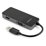 StarTech.com USB 3.0 į HDMI ir VGA adapteris &ndash; 4K/1080p USB Type-A dviejų monitorių multiport adapteris &ndash; i&scaron;orinė vaizdo plok&scaron;tė keliems ekranams
