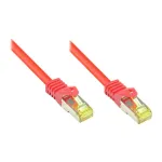 RJ45 jungiamasis kabelis su Cat.7 žaliaviniu kabeliu ir užrakto apsauga (RNS&reg;), S/FTP, PiMF, halogenų neturintis, 600MHz, OFC, Raudonas, 30m, Good Connections&reg; (8070R-300R)