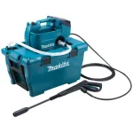 Makita DHW080ZK belaidė slėginė plovykla 36 V (2x18 V), 80 bar, 380 l/h, tiekiama be baterijos ir kroviklio, mėlyna su juoda